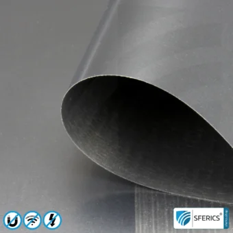 Magnetfeld Abschirmfolie MCL61 | Schirmdämpfung magnetische Wechselfelder mit 30 dB und Funkstrahlung HF bei 70 dB und höher | Wirkungsvoll gegen 5G!