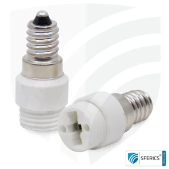 Universal Adapter Licht | G9 Sockel auf E14 Fassung