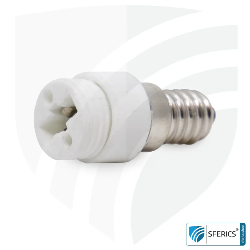 Universal Adapter Licht | G9 Sockel auf E14 Fassung
