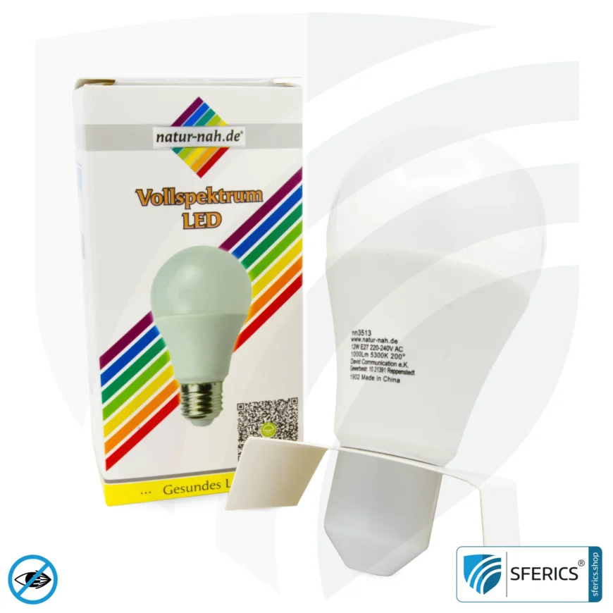 11 Watt LED Vollspektrum 3step | Dimmen ohne Dimmer: Hell wie 100 Watt (100 %), 50 % oder 15 %, 1000 Lumen | CRI 95 | flimmerfrei | Tageslicht | E27 | Business Qualität