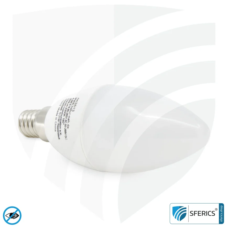 4,5 Watt LED Vollspektrum Kerze | Hell wie 45 Watt, 350 Lumen | CRI 95 | flimmerfrei | Tageslicht | E14 | Business Qualität