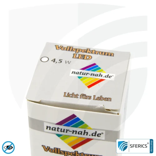 4,5 Watt LED Vollspektrum Kerze | Hell wie 45 Watt, 350 Lumen | CRI 95 | flimmerfrei | Tageslicht | E14 | Business Qualität