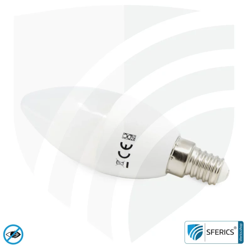 4,5 Watt LED Vollspektrum Kerze | Hell wie 45 Watt, 350 Lumen | CRI 95 | flimmerfrei | Tageslicht | E14 | Business Qualität