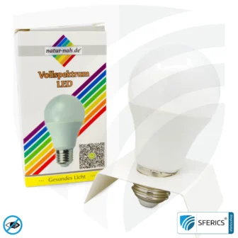 8 Watt LED Vollspektrum | Hell wie 60 Watt, 560 Lumen | CRI 95 | flimmerfrei | Tageslicht | E27 | Business Qualität