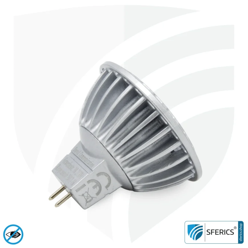 6 Watt LED Spot Vollspektrum | Hell wie 35 Watt, 450 Lumen | CRI 95 | dimmbar | flimmerfrei | Tageslicht | GU5.3 (MR16) | Business Qualität