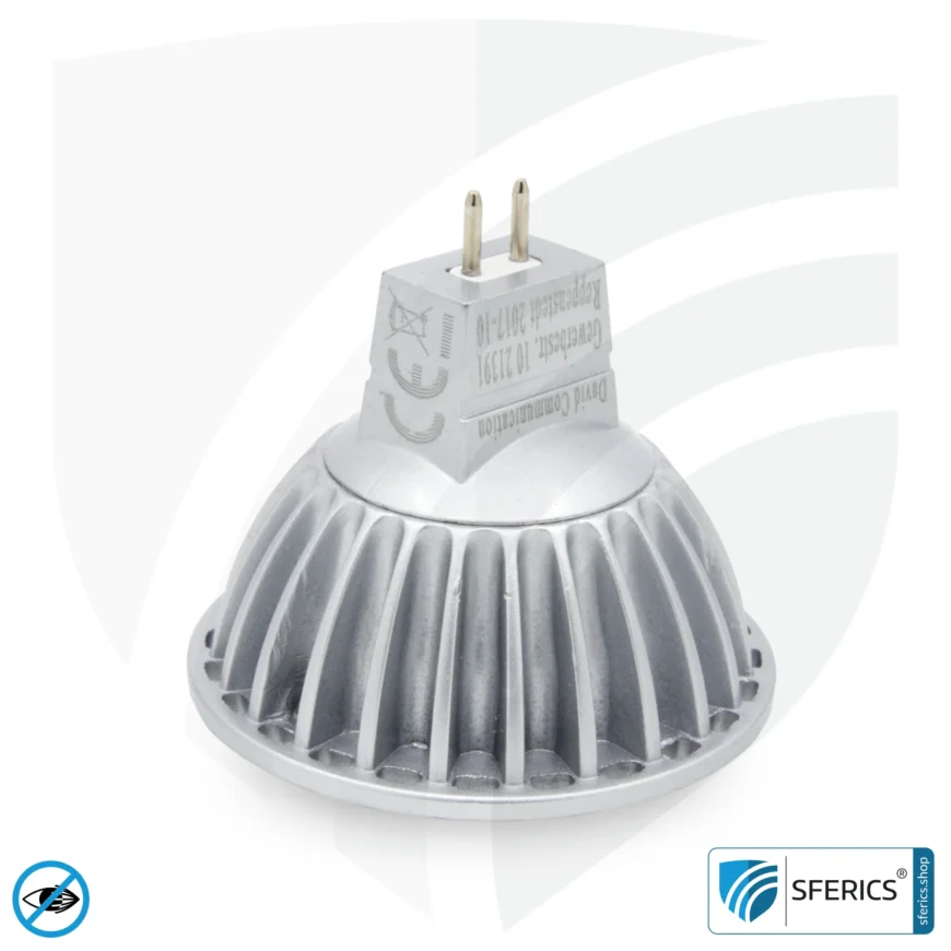 6 Watt LED Spot Vollspektrum | Hell wie 35 Watt, 450 Lumen | CRI 95 | dimmbar | flimmerfrei | Tageslicht | GU5.3 (MR16) | Business Qualität
