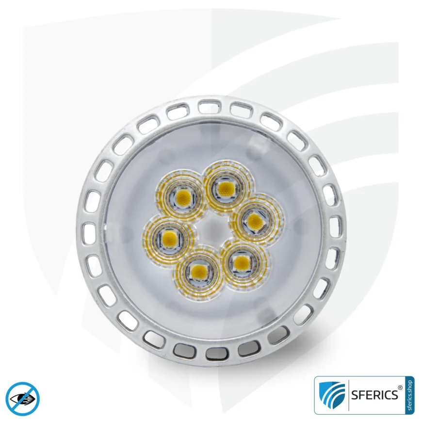 6 Watt LED Spot Vollspektrum | Hell wie 35 Watt, 450 Lumen | CRI 95 | dimmbar | flimmerfrei | Tageslicht | GU5.3 (MR16) | Business Qualität