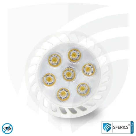6 Watt LED Spot Vollspektrum 3step | Dimmen ohne Dimmer: Hell wie 35 Watt (100 %), 50 % oder 15 %, 480 Lumen | CRI 95 | flimmerfrei | Tageslicht | GU10 | Business Qualität