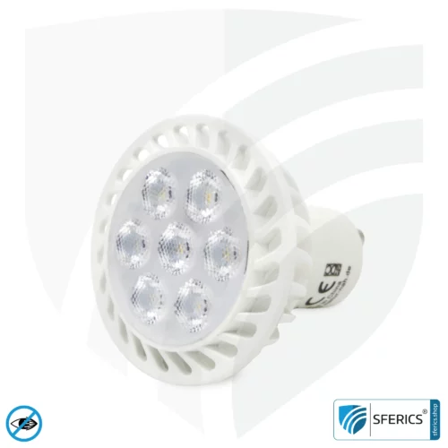 6 Watt LED Spot Vollspektrum 3step | Dimmen ohne Dimmer: Hell wie 35 Watt (100 %), 50 % oder 15 %, 480 Lumen | CRI 95 | flimmerfrei | Tageslicht | GU10 | Business Qualität