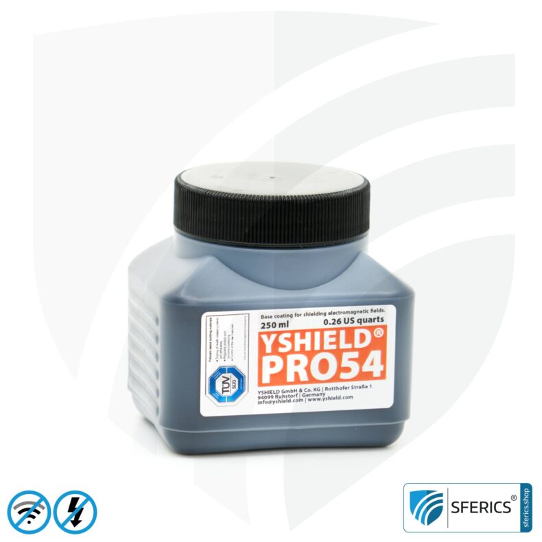 Muster Set HF Abschirmfarben | Schutz vor Elektrosmog EMF mit jeweils 250 ml Füllmenge | Perfekt für Materialtests in der Praxis vor dem Kauf | PRO54
