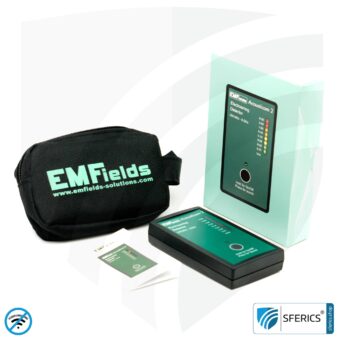 ACOUSTICOM 2 Elektrosmog Detektor | Breitband HF Messgerät für Einsteiger | Erkennung von EMF Funkstrahlung bis 8 GHz, inklusive 5G!