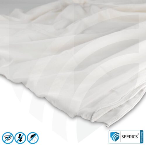 EVOLUTION Abschirmstoff | ideal zur Herstellung von Vorhängen und Baldachinen | HF Schirmdämpfung gegen Elektrosmog bis zu 31 dB | TÜV-SÜD qualitätsgeprüft