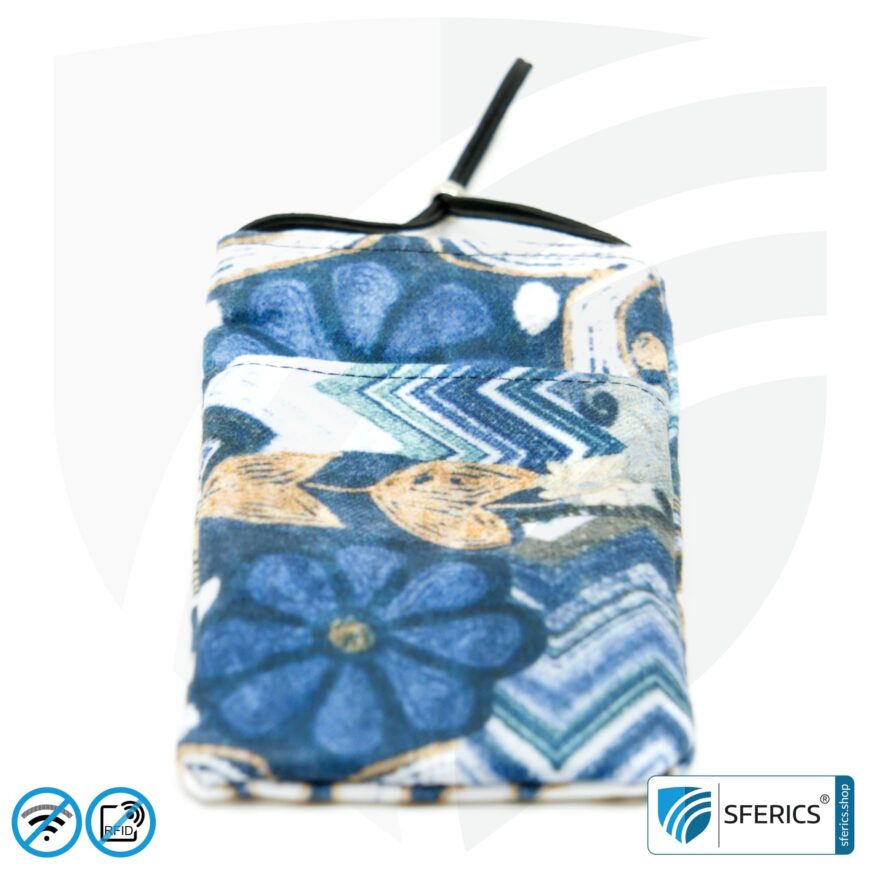 Handyhülle eWall für das Smartphone | FELIX.BLAU | Anti Elektrosmog inkl. 5G | 3in1 Schutz inkl. RFID Blocker | Handytasche für iPhone, Android, ... | XL
