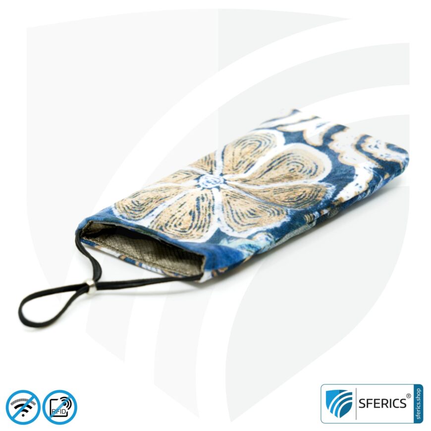 Handyhülle eWall für das Smartphone | FELIX.BLAU | Anti Elektrosmog inkl. 5G | 3in1 Schutz inkl. RFID Blocker | Handytasche für iPhone, Android, ... | XL