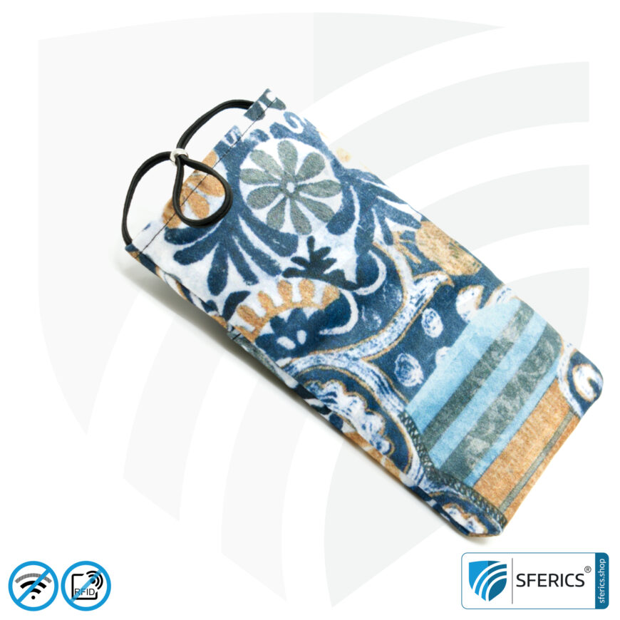 Handyhülle eWall für das Smartphone | FELIX.BLAU | Anti Elektrosmog inkl. 5G | 3in1 Schutz inkl. RFID Blocker | Handytasche für iPhone, Android, ... | XXL