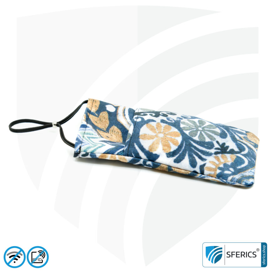 Handyhülle eWall für das Smartphone | FELIX.BLAU | Anti Elektrosmog inkl. 5G | 3in1 Schutz inkl. RFID Blocker | Handytasche für iPhone, Android, ... | XXL