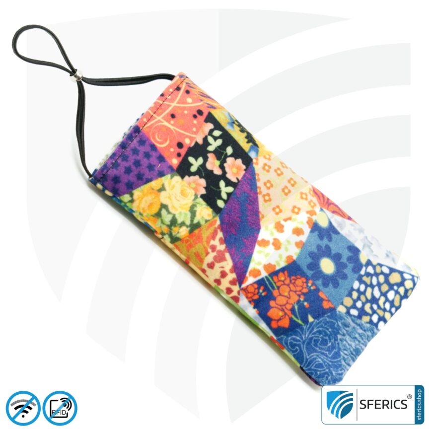 Handyhülle eWall für das Smartphone | Unikat im Design FELIX.ROSE | Anti Elektrosmog inkl. 5G | 3in1 Schutz inkl. RFID Blocker | Handytasche für iPhone, Android, ... | XL
