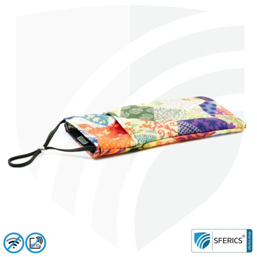 Handyhülle eWall für das Smartphone | Unikat im Design FELIX.ROSE | Anti Elektrosmog inkl. 5G | 3in1 Schutz inkl. RFID Blocker | Handytasche für iPhone, Android, ... | XL