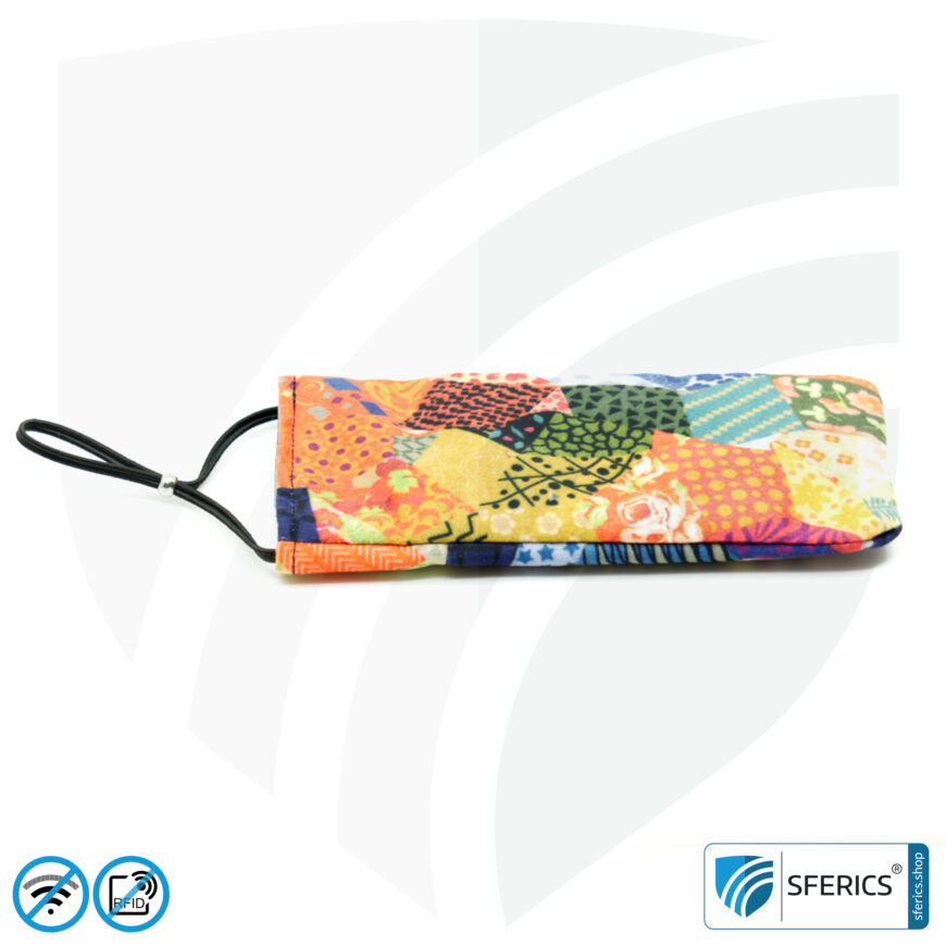 Handyhülle eWall für das Smartphone | Unikat im Design FELIX.ROSE | Anti Elektrosmog inkl. 5G | 3in1 Schutz inkl. RFID Blocker | Handytasche für iPhone, Android, ... | XXL