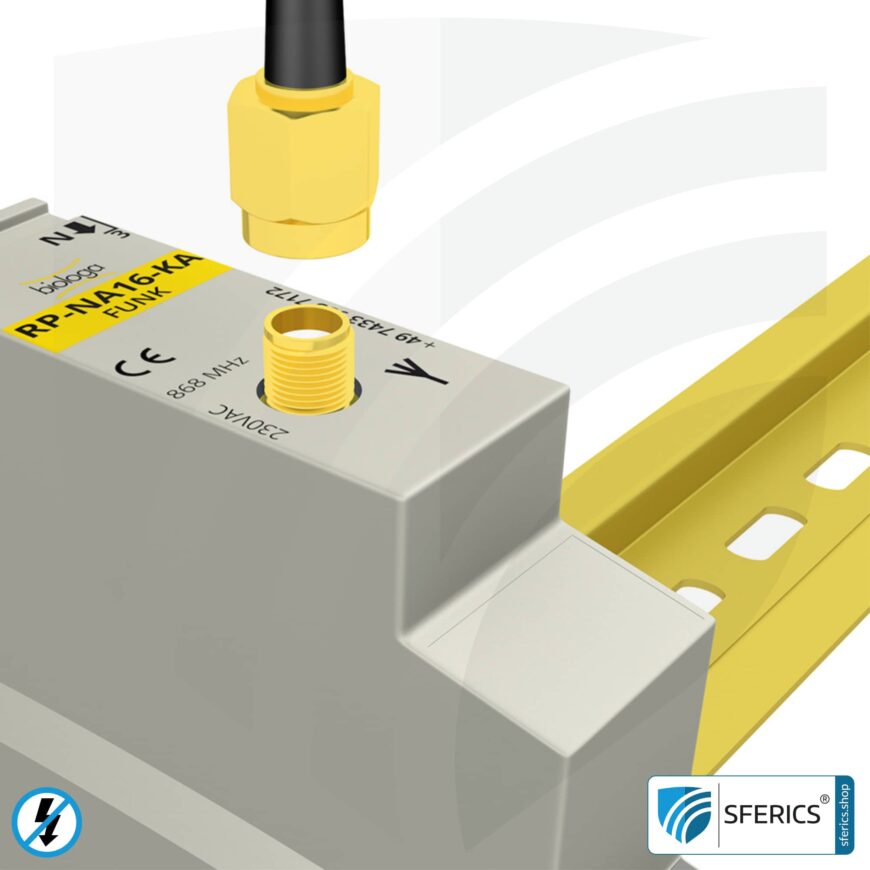 Antenne ANT-NA16 | Externe Antenne für Schaltschrankrepeater RP-NA16-KA | Masterschalter Set-Up | baubiologische Funktechnik nach EnOcean Standard