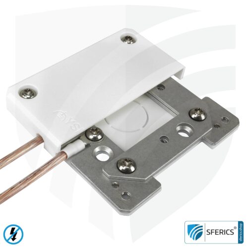 Erdungsgehäuse, stationär | Erdung abgeschirmter Flächen | Innenräume und Außenbereich 80 x 80 mm