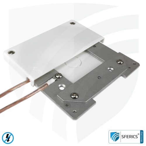 Erdungsgehäuse, stationär | Erdung abgeschirmter Flächen | Innenräume und Außenbereich 120 x 120 mm