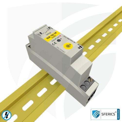 Netzfreischalter NA 16-1P Funk mit dualer Betriebsart | Masterschalter Set-Up | baubiologische Funktechnik nach EnOcean Standard | inklusive LED Kontrollleuchte