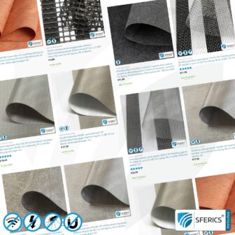 Testmuster Materialien zur Abschirmung | bis zu 3 Material Muster gratis