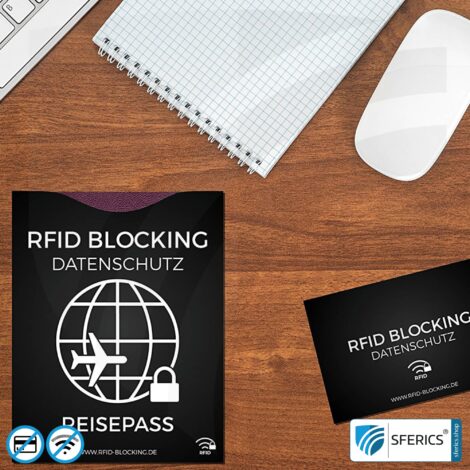 RFID NFC Schutzhüllen | Datenschutz für moderne Chipkarten | EC-Karte, Kreditkarte, Reisepass, Personalausweis, ID-Karte, ...