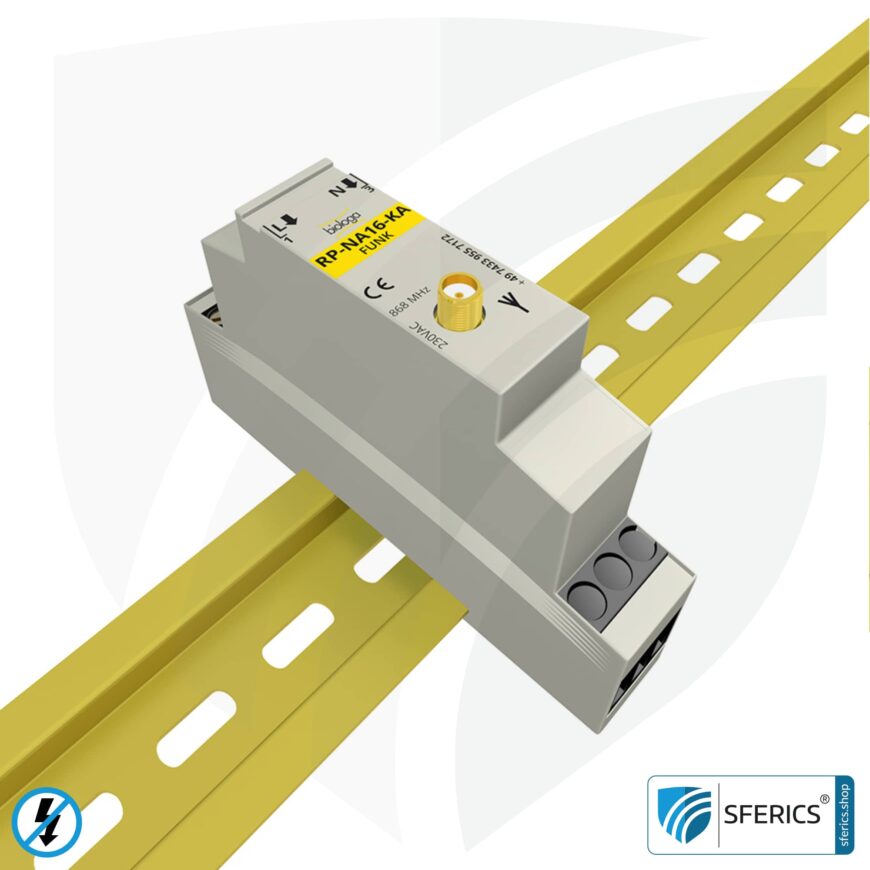 Schaltschrankrepeater RP-NA16-KA | Repeater für den Sicherungskasten | Level 2 | Masterschalter Set-Up | baubiologische Funktechnik nach EnOcean Standard