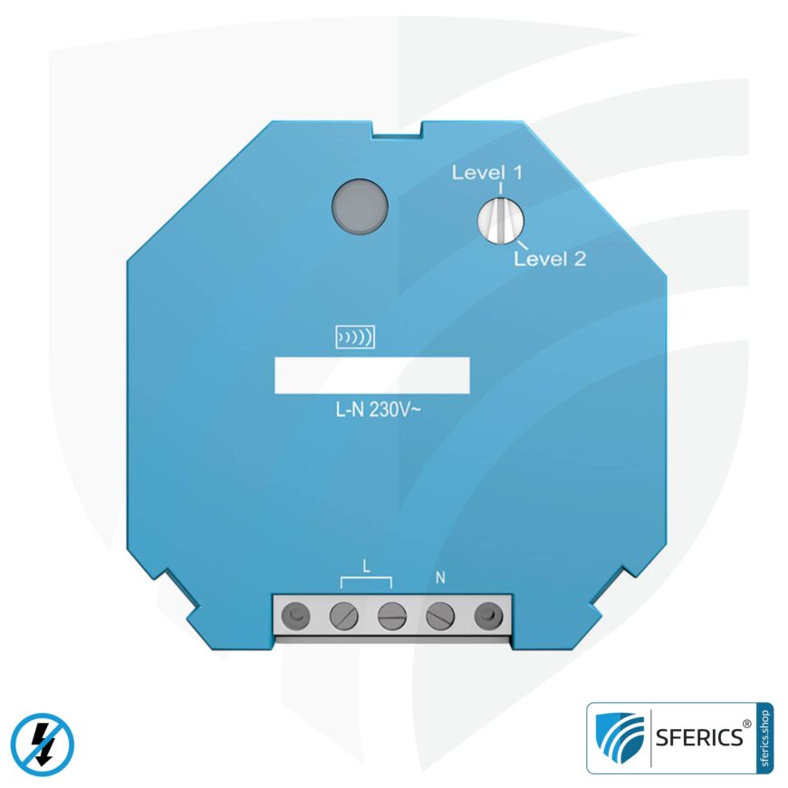 Unterputzrepeater RP-NA16-UP | Repeater zur Montage in Installationsdose | Level 1+2 | Masterschalter Set-Up | baubiologische Funktechnik nach EnOcean Standard