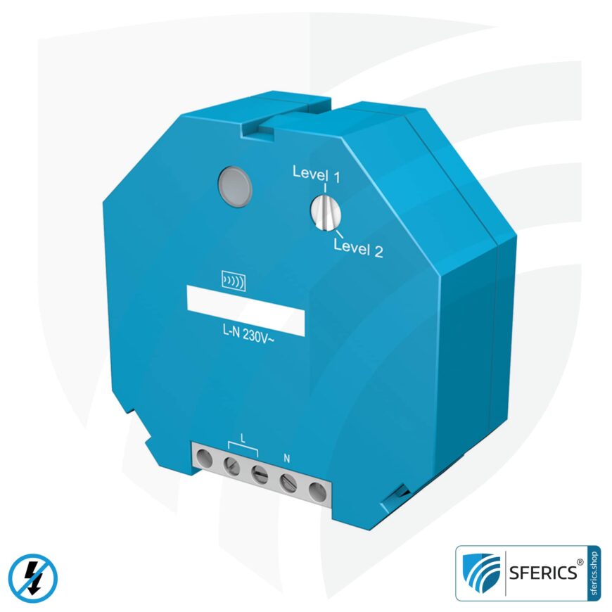 Unterputzrepeater RP-NA16-UP | Repeater zur Montage in Installationsdose | Level 1+2 | Masterschalter Set-Up | baubiologische Funktechnik nach EnOcean Standard
