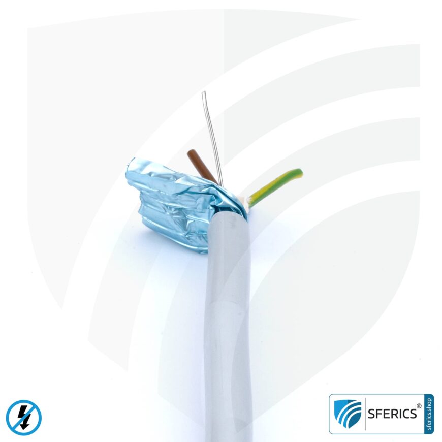 (N)HXMH(St)-J 3x 1,5 mm² geschirmtes Verlegekabel | halogenfrei | weichmacherfrei | Elektrokabel zur Abschirmung elektrischer Wechselfelder NF