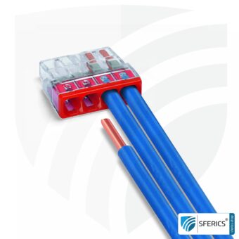 WAGO Compact Steckklemmen bzw. Verbindungsdosenklemmen | Modell 2273-204 | für 4 eindrähtige Leiter | 100 Stück | Alternative zur Lüsterklemme