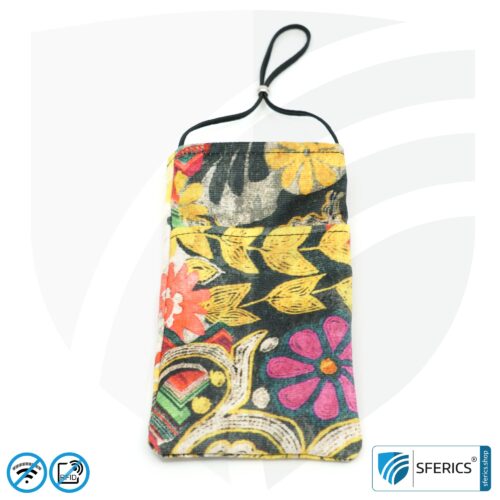 Handyhülle eWall für das Smartphone | Unikat im Design FARBEN.PRACHT | Anti Elektrosmog inkl. 5G | 3in1 Schutz inkl. RFID Blocker | Handytasche für iPhone, Android, ... | XXL