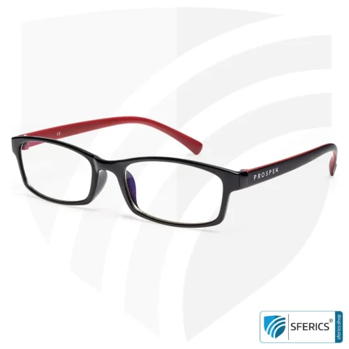 Anti Blaulicht Computer Brille PRO von PROSPEK | hochwertige Brille für die vielen Stunden pro Tag am PC, Smartphone, Tablet, Fernseher, LED-Licht, ...