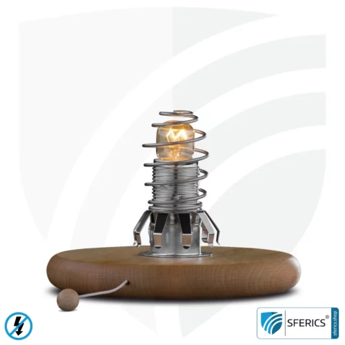 Geschirmter Lampensockel mit Salzkristall | Sockel für Salzkristall Leuchten und geeignete Lampenschirme | E14 Fassung