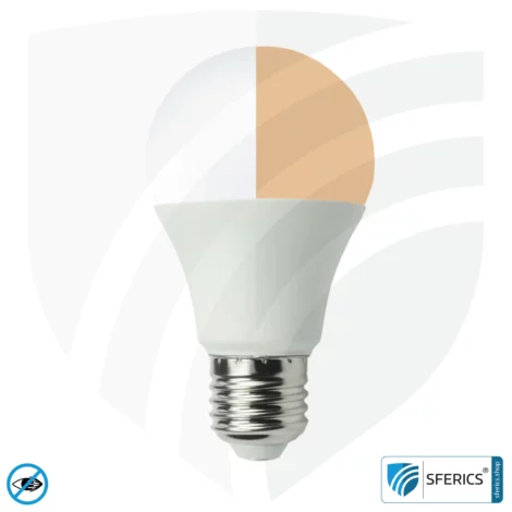 8 Watt LED Vollspektrum DuoLight | 3 Lichtfarben auf Klick: Tageslicht + Warmlicht + Neutrallicht, 700 Lumen | CRI 95 | flimmerfrei | E27 | Business Qualität