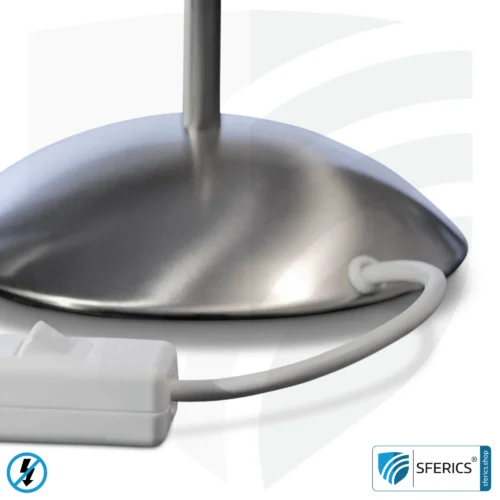 Geschirmte Lichtdusche | Tischleuchte für den Schreibtisch | Reflektorglas aus handgefertigtem Opalglas | E14 Fassung 8 Geschirmte Lichtdusche | Tischleuchte für den Schreibtisch | Reflektorglas aus handgefertigtem Opalglas | E14 Fassung