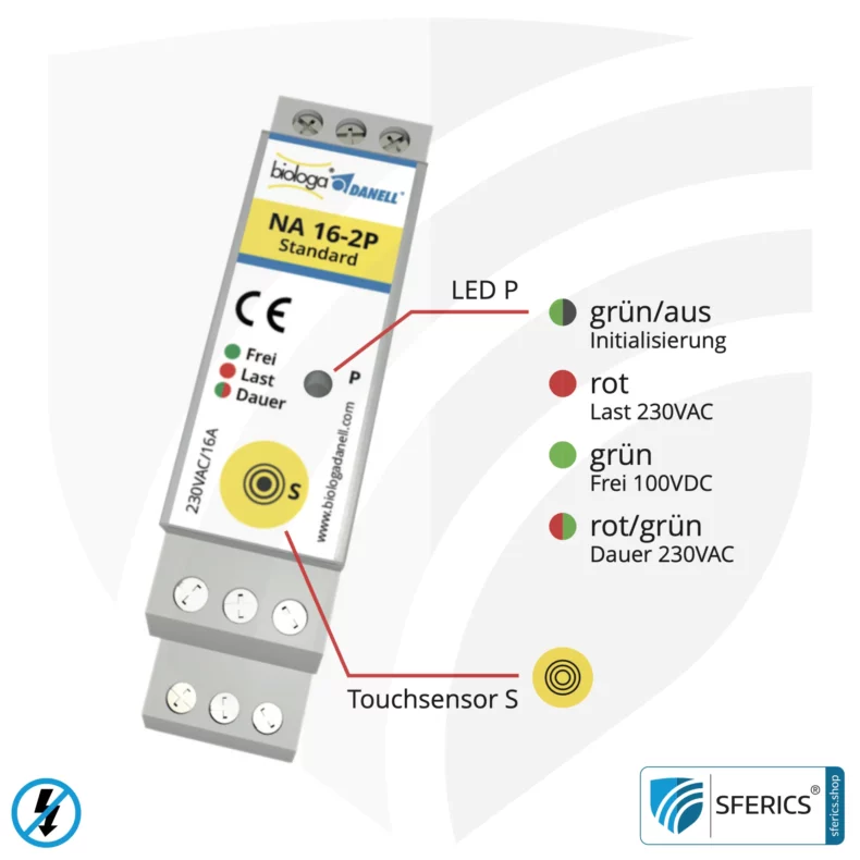 Netzabkoppler NA 16-2P Standard | zweipolige Abschaltung | selbstlernend | inklusive LED Kontrollleuchte