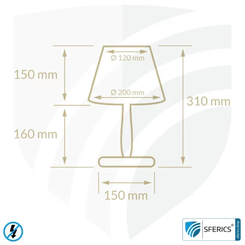 Geschirmte Tischlampe aus Buchenholz | Lampenschirm KINDER aus Baumwollgewebe | E27 Fassung