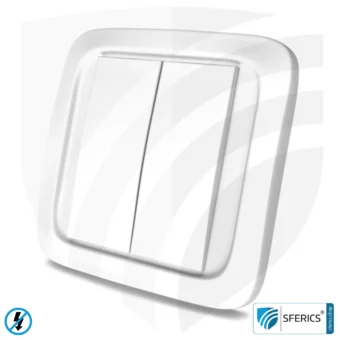 Wandsender TX-NA16-WAND | 2-Kanal Fernbedienung | Masterschalter Set-Up | baubiologische Funktechnik nach EnOcean Standard