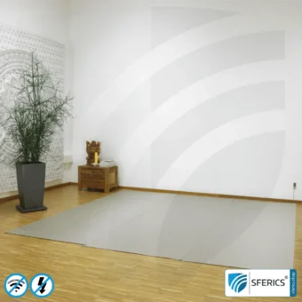 Abschirmende Bodenunterlage HNG80 | Doppelbett | HF Schirmdämpfung gegen Elektrosmog bis zu 88 dB | Set inkl. Erdungszubehör NF | Wirkungsvoll gegen 5G!