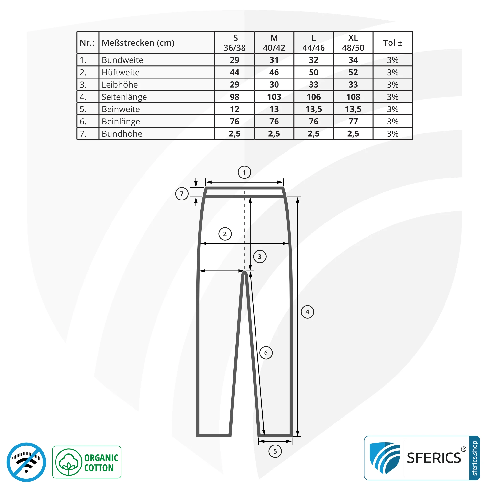 Abschirmende ANTIWAVE Leggings für Damen | Schutz bis zu 30 dB vor HF Elektrosmog (Handy, WLAN, LTE) | Ideal für elektrosensible Menschen