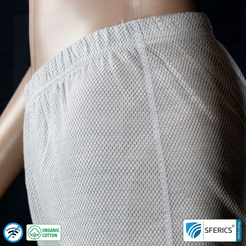 Abschirmende ANTIWAVE Shorts für Damen | Schutz bis zu 30 dB vor HF Elektrosmog (Handy, WLAN, LTE) | Ideal für elektrosensible Menschen