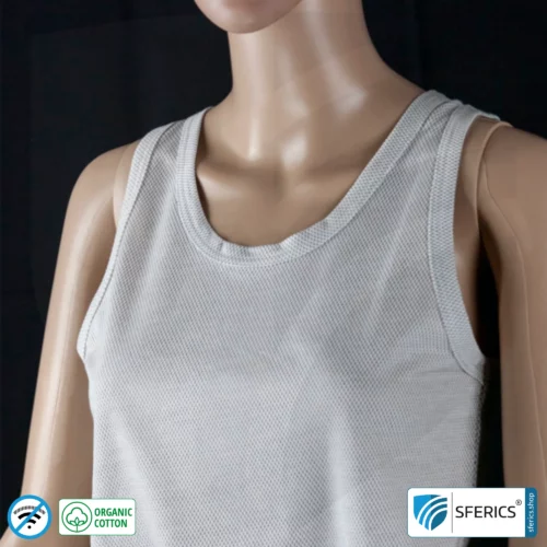 Abschirmendes ANTIWAVE Tank-Top für Damen | Schutz bis zu 30 dB vor HF Elektrosmog (Handy, WLAN, LTE) | Ideal für elektrosensible Menschen 18 Abschirmendes ANTIWAVE Tank-Top für Damen | Schutz bis zu 30 dB vor HF Elektrosmog (Handy, WLAN, LTE) | Ideal für elektrosensible Menschen