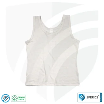 Abschirmendes ANTIWAVE Tank-Top für Damen | Schutz bis zu 30 dB vor HF Elektrosmog (Handy, WLAN, LTE) | Ideal für elektrosensible Menschen
