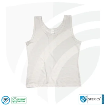 Abschirmendes ANTIWAVE Tank-Top für Damen | Schutz bis zu 30 dB vor HF Elektrosmog (Handy, WLAN, LTE) | Ideal für elektrosensible Menschen
