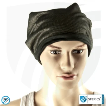 ANTIWAVE abschirmende Mütze Beany | Schutz vor Elektrosmog HF mit Wirkungsgrad bis 99,9 % (Handy, WLAN, LTE) | 5G ready!