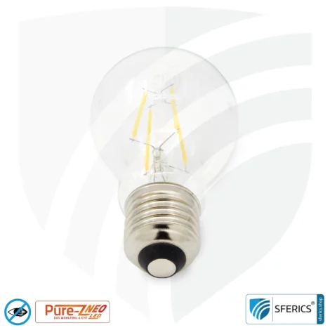 4,2 Watt LED Filament Pure-Z NEO | Hell wie 38 Watt, 400 Lumen | CRI 97 | flimmerfrei | warmweiß | E27 | klar